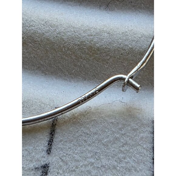 Sterling Silver 925 Hoop Earrings Classic Design 2-Inch Diameter‎ - Picture 5 of 5